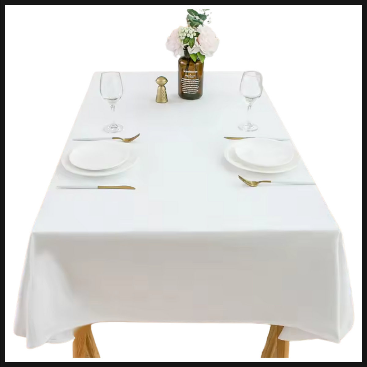 Linnen tafeldoek wit