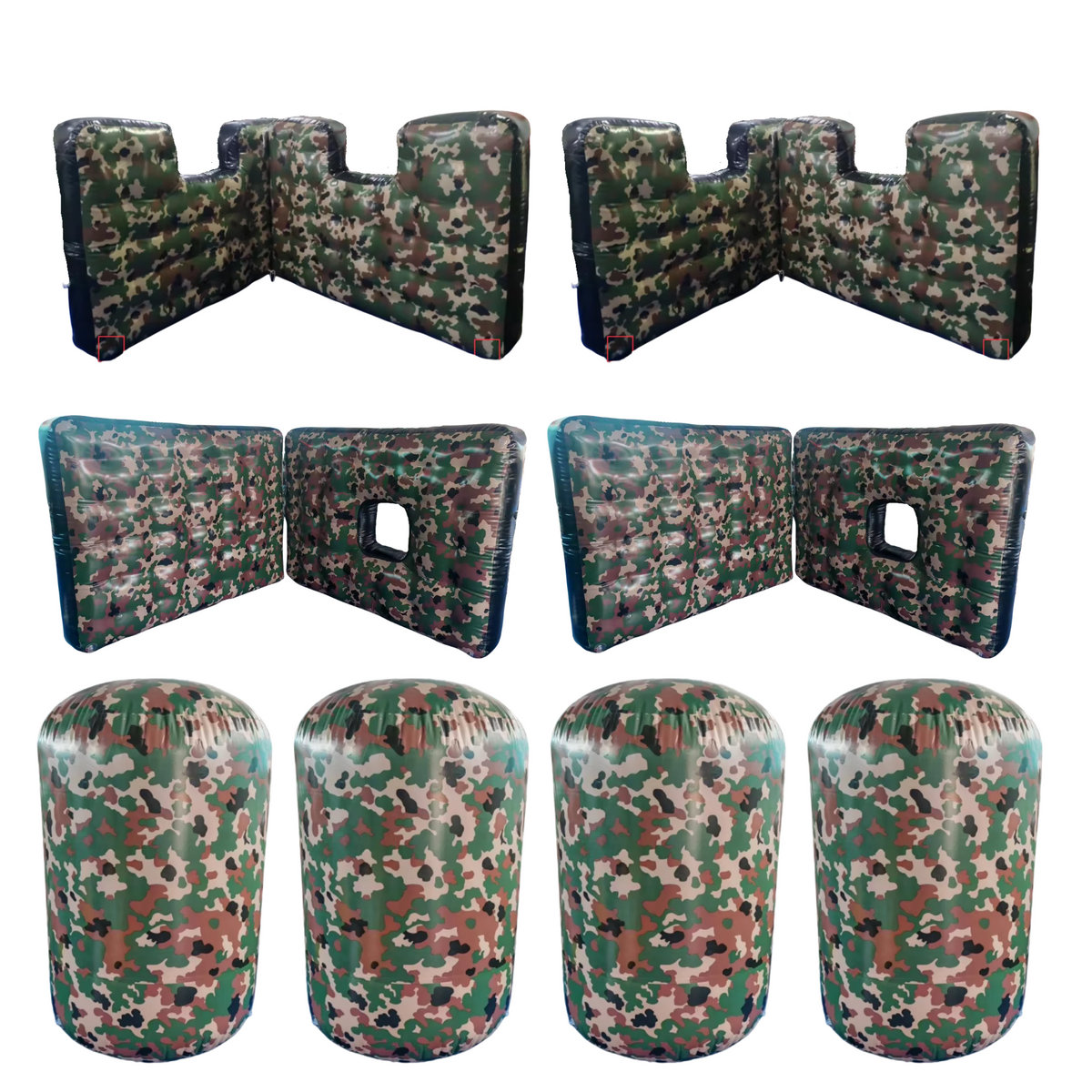 Opblaasbare obstakels pakket XL (8 stuks)