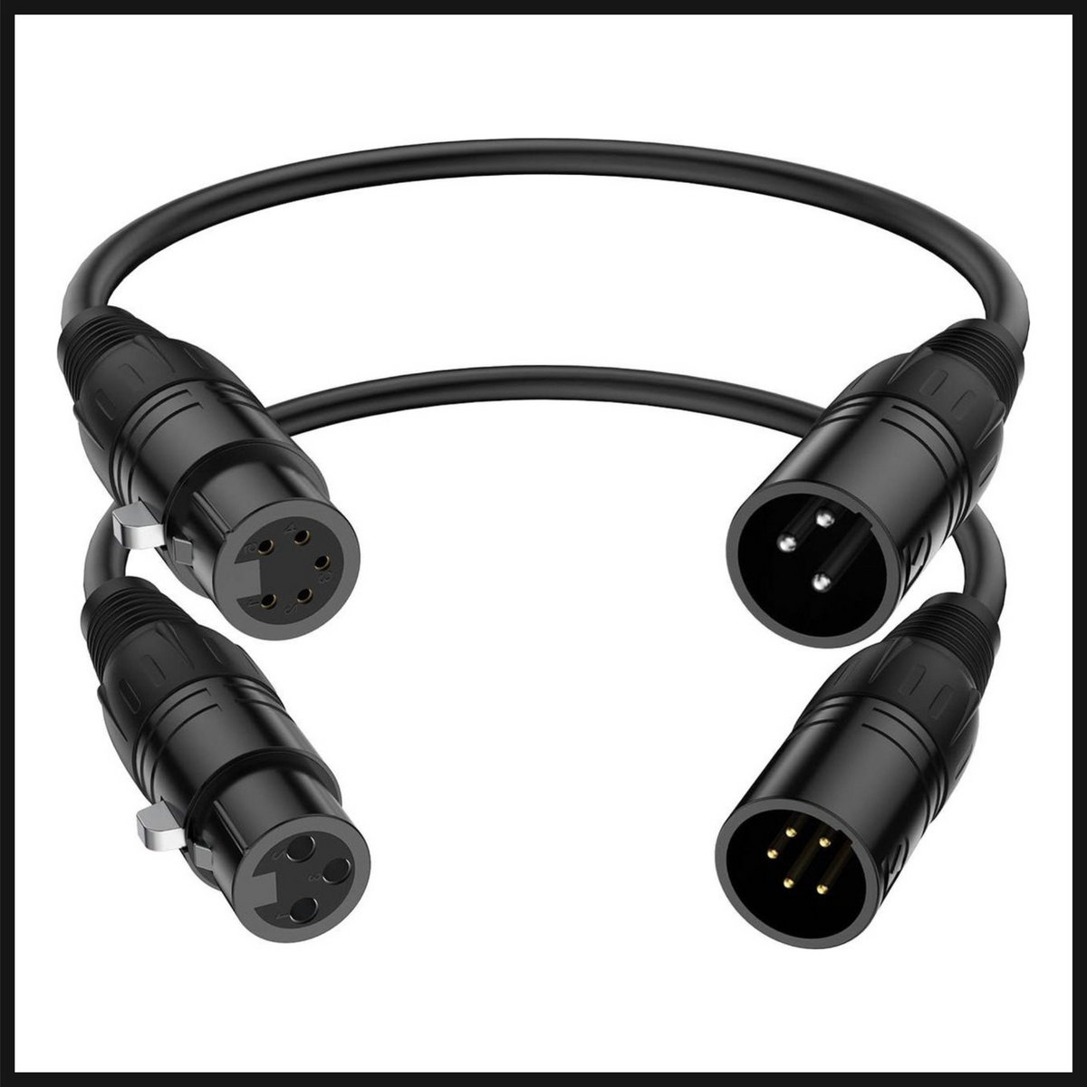 DMX-verloopstukken 5-pin naar 3-pin XLR