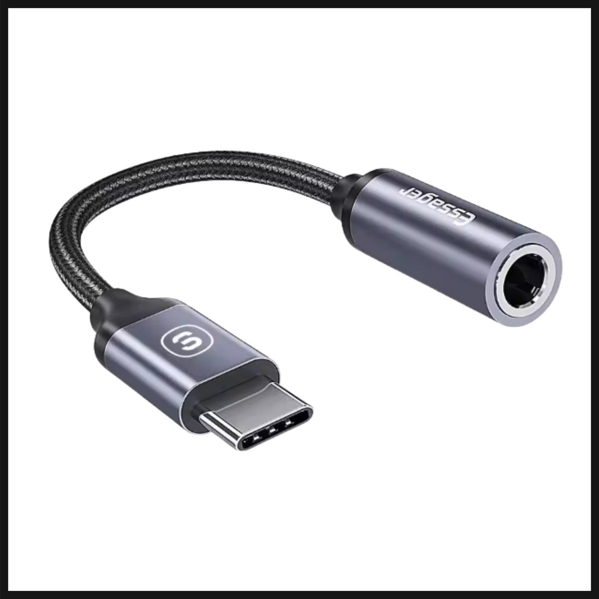 Kabel mini-jack naar USB-C