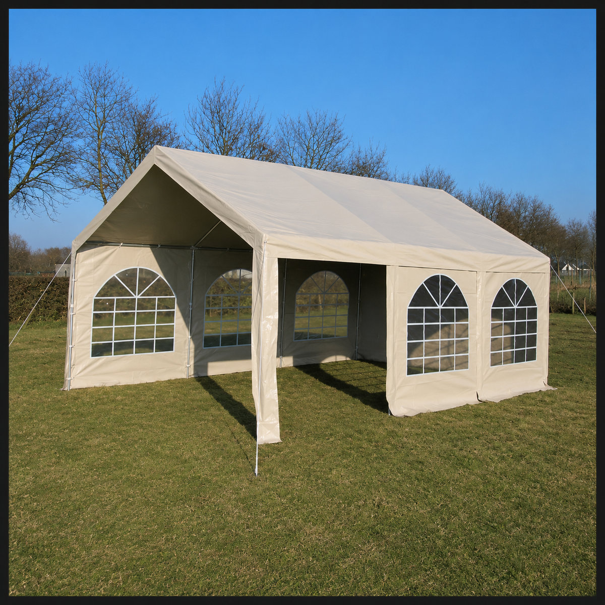 Partytent 4 × 6 m PVC Pro beige